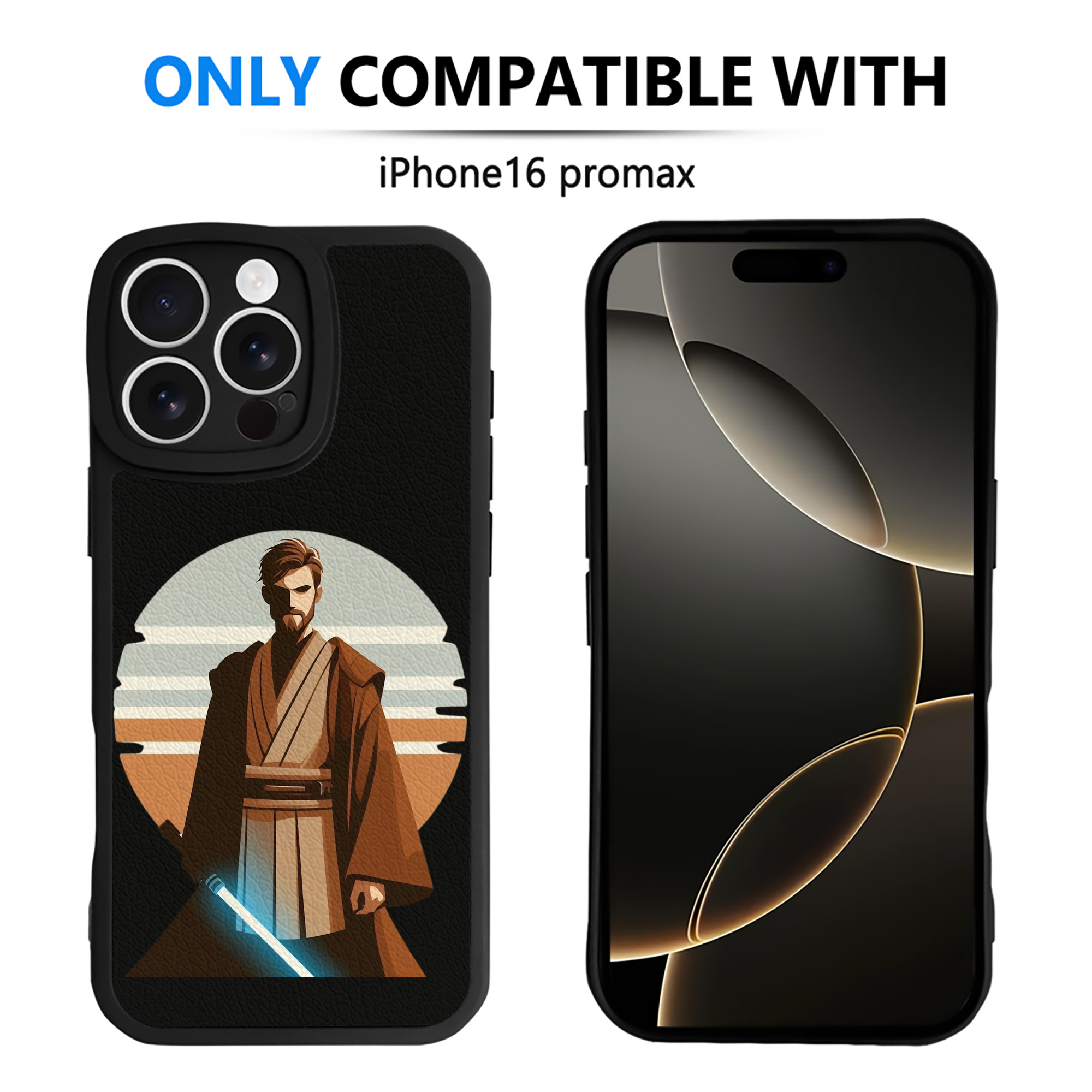 （画像用） スター・ウォーズ Star Wars 【iPhone 16シリーズ対応】シリコンスマホケース（レザー調） 材質：シリコン